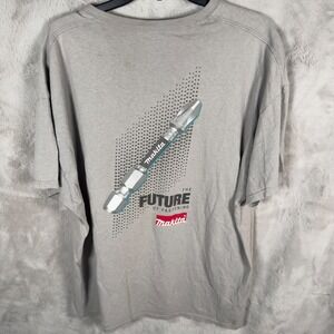 Makita Impact XPS T Shirt Mens 2XL‎ Gray Pocket Tee Tool Graphic